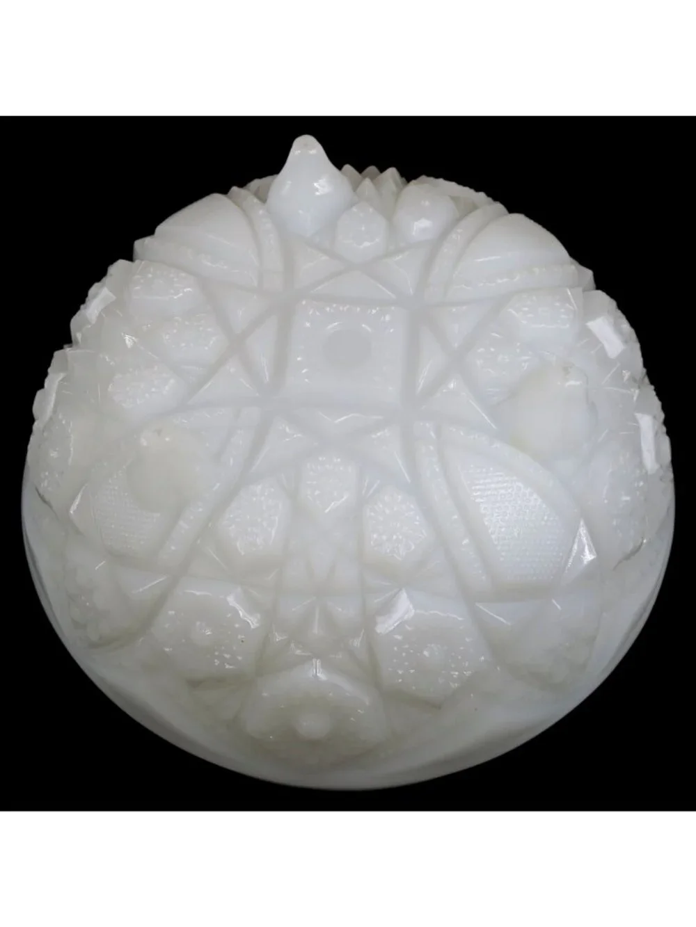 McKee Toltec Milk Glass 7